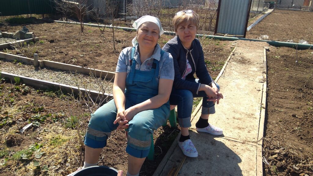 на картошке